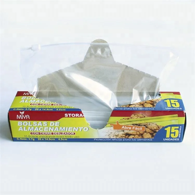 Custom printed plastic low-density polyethylene zipper lock bag, food-grade zipper food storage bag with slider