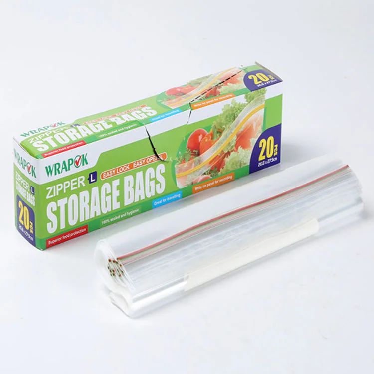 Custom printed plastic low-density polyethylene zipper lock bag, food-grade zipper food storage bag with slider
